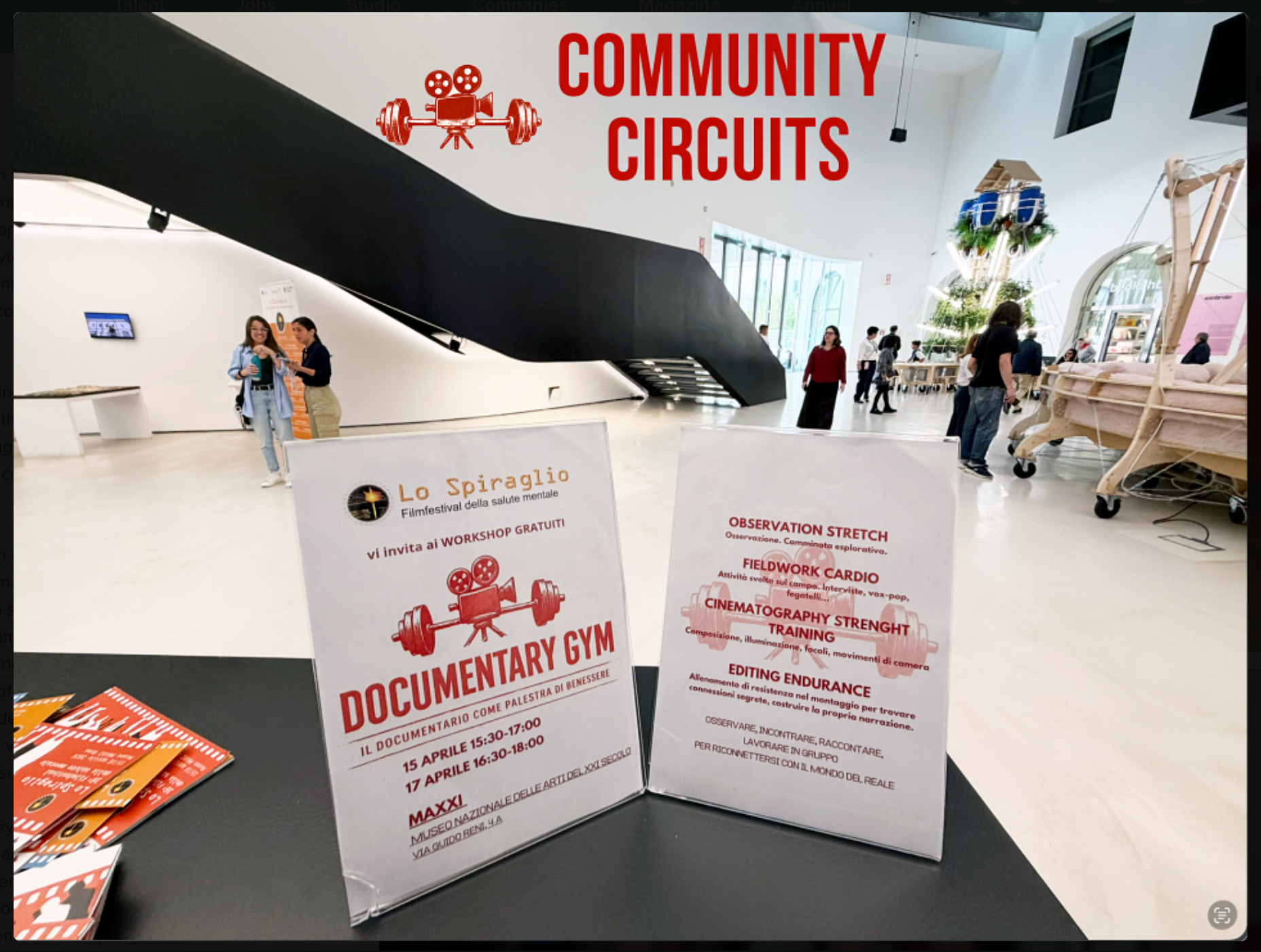 Community Circuits at MAXXI in Rome