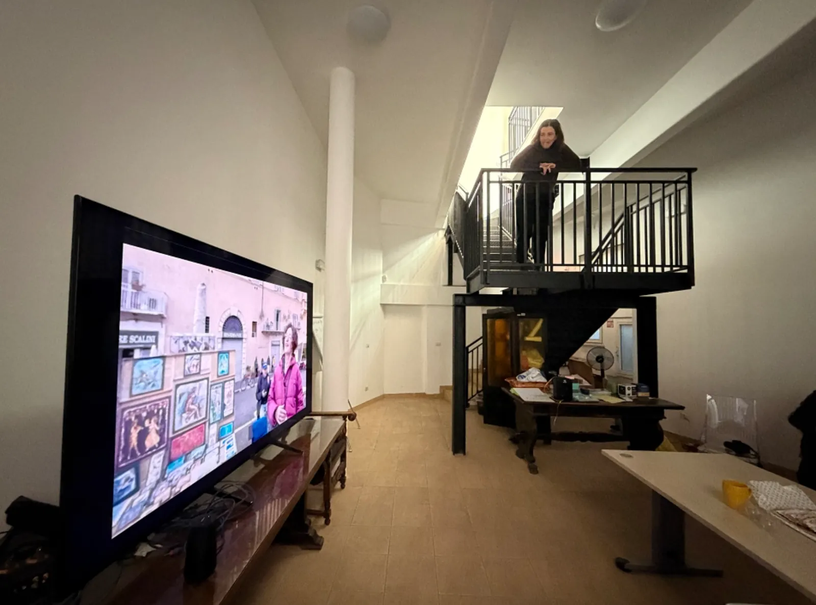 Documentary Gym installation and screening space