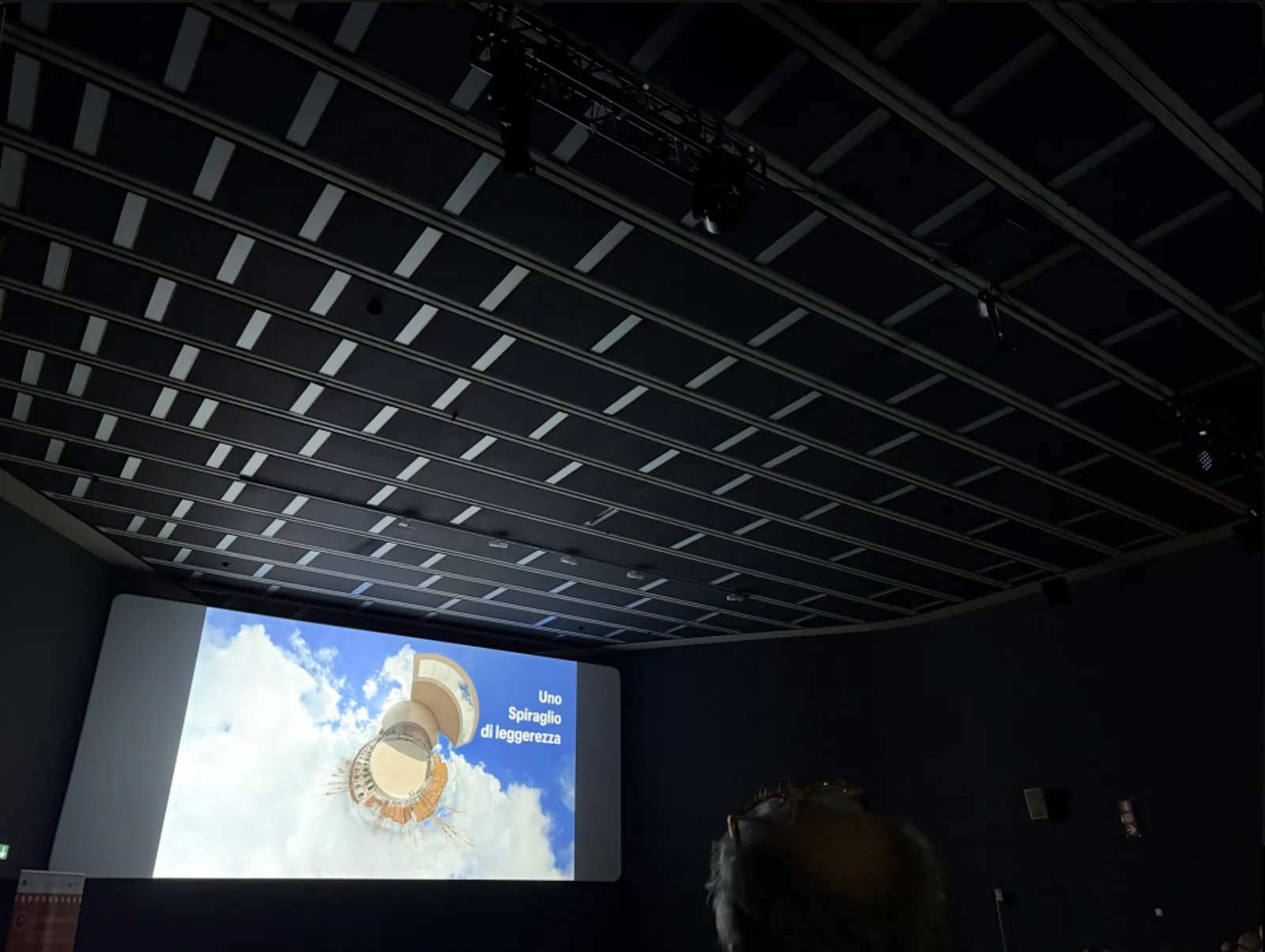 Interview with a participant wearing headphones during Documentary Gym fieldwork